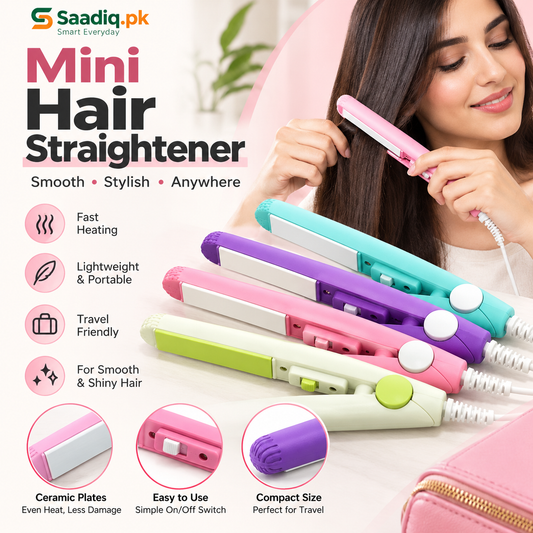Electronic Mini Hair Straightener – Portable Styling Tool