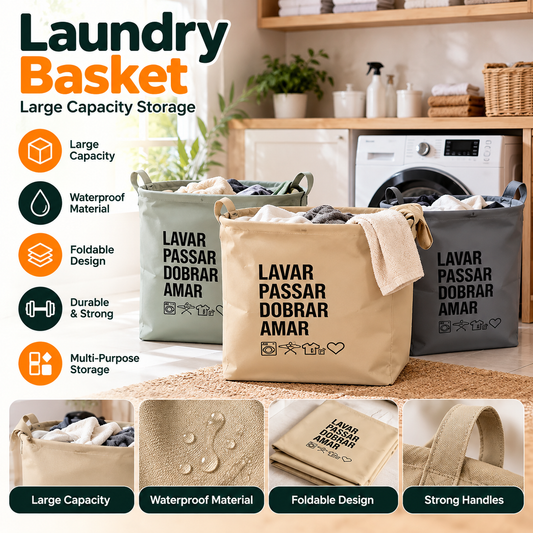 Portable Foldable Storage Basket – Simple Multi-Purpose Organizer