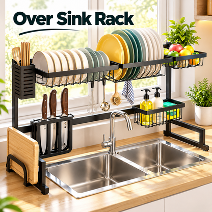 Over‑Sink Dish Drying Rack | Space‑Saving Kitchen Storage Organizer- 85CM