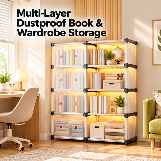 Dustproof Wardrobe & Book Storage Organizer