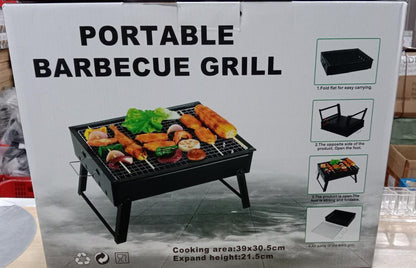 Portable Foldable BBQ Grill – Lightweight Charcoal Barbecue Stove