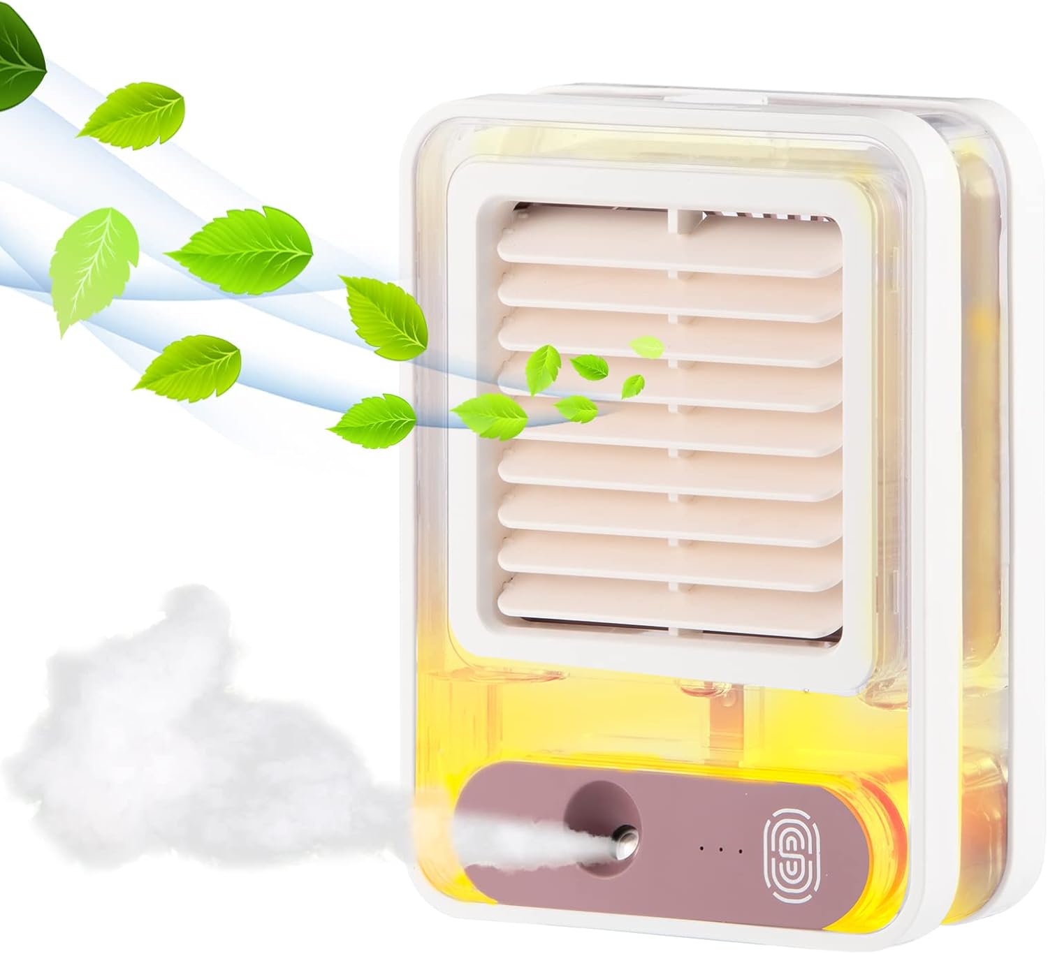 Rechargeable mini air cooler LED fan - Saadiq.pk
