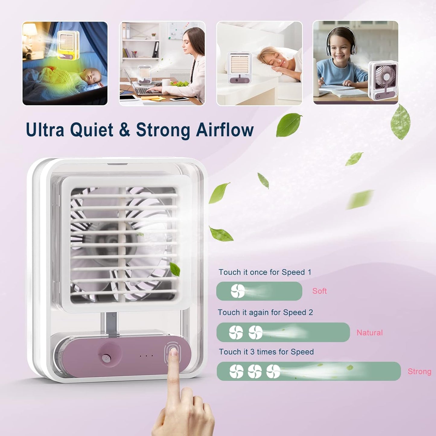 Desktop mist spray cooling fan - Saadiq.pk
