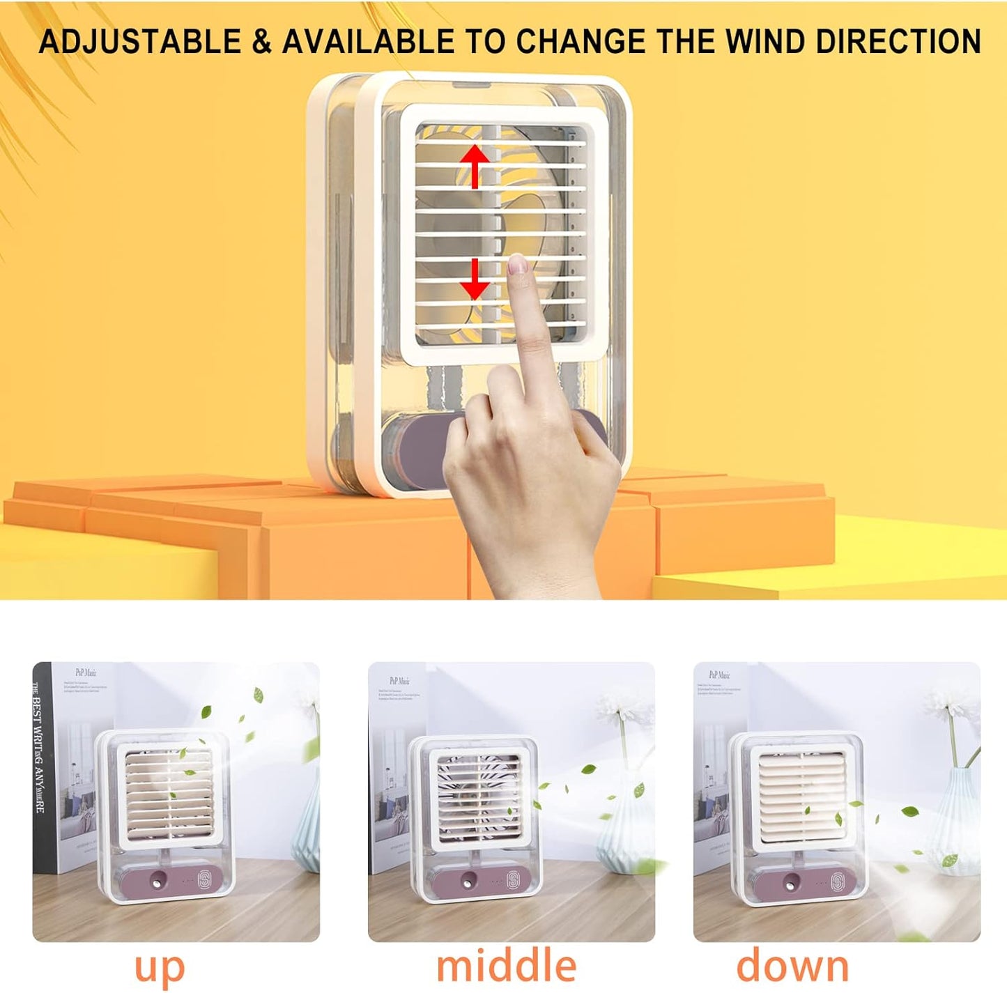 Desktop air cooler fan rechargeable - Saadiq.pk