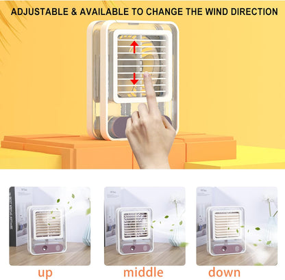 Desktop air cooler fan rechargeable - Saadiq.pk
