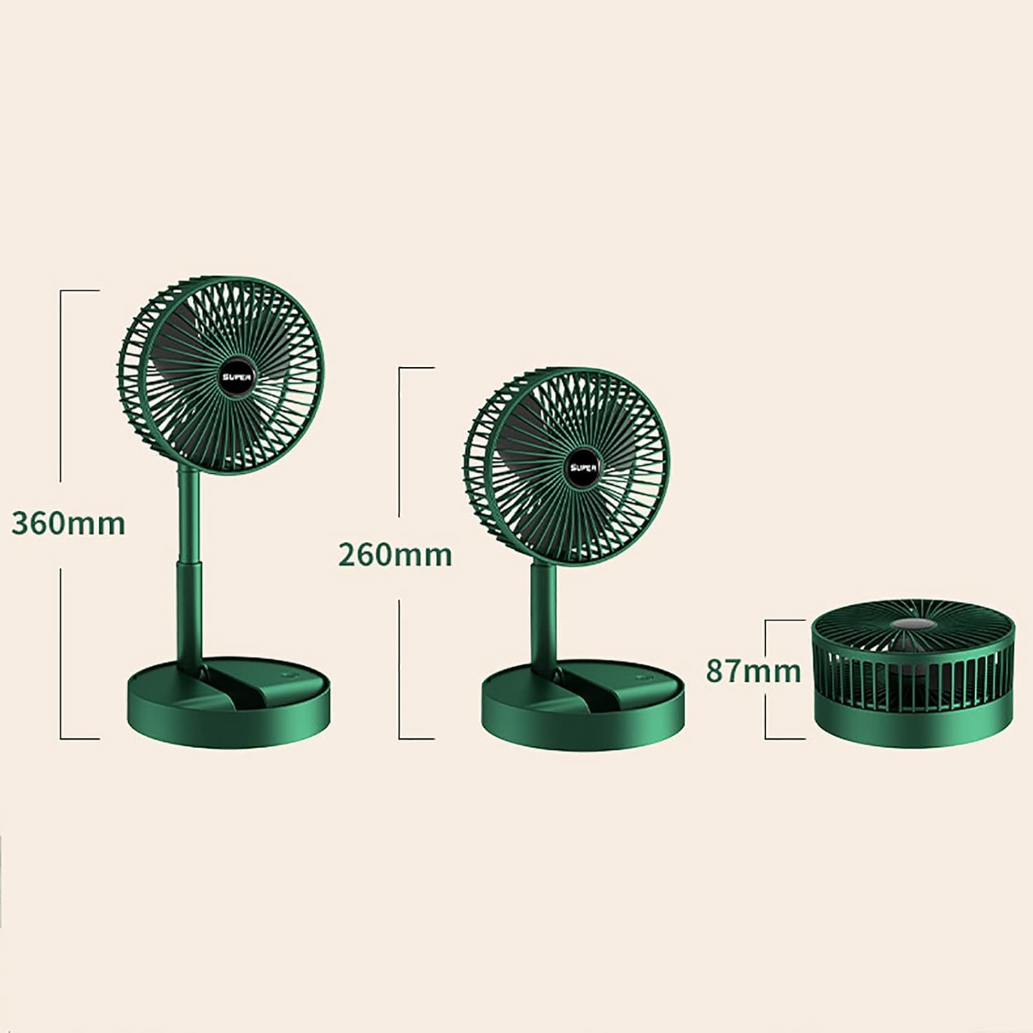 Portable rechargeable table fan - buy in Pakistan