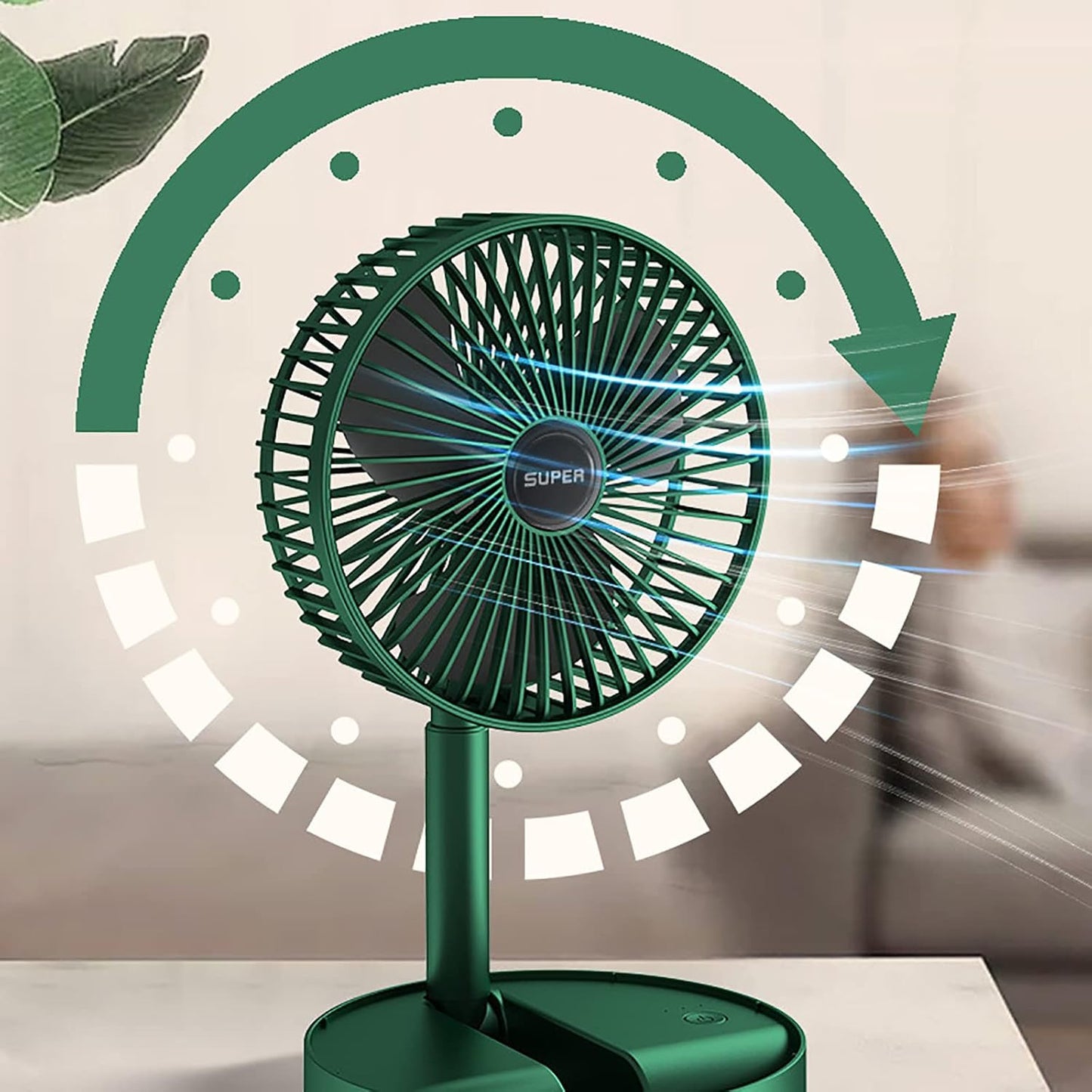 USB rechargeable table fan adjustable - Saadiq.pk Pakistan