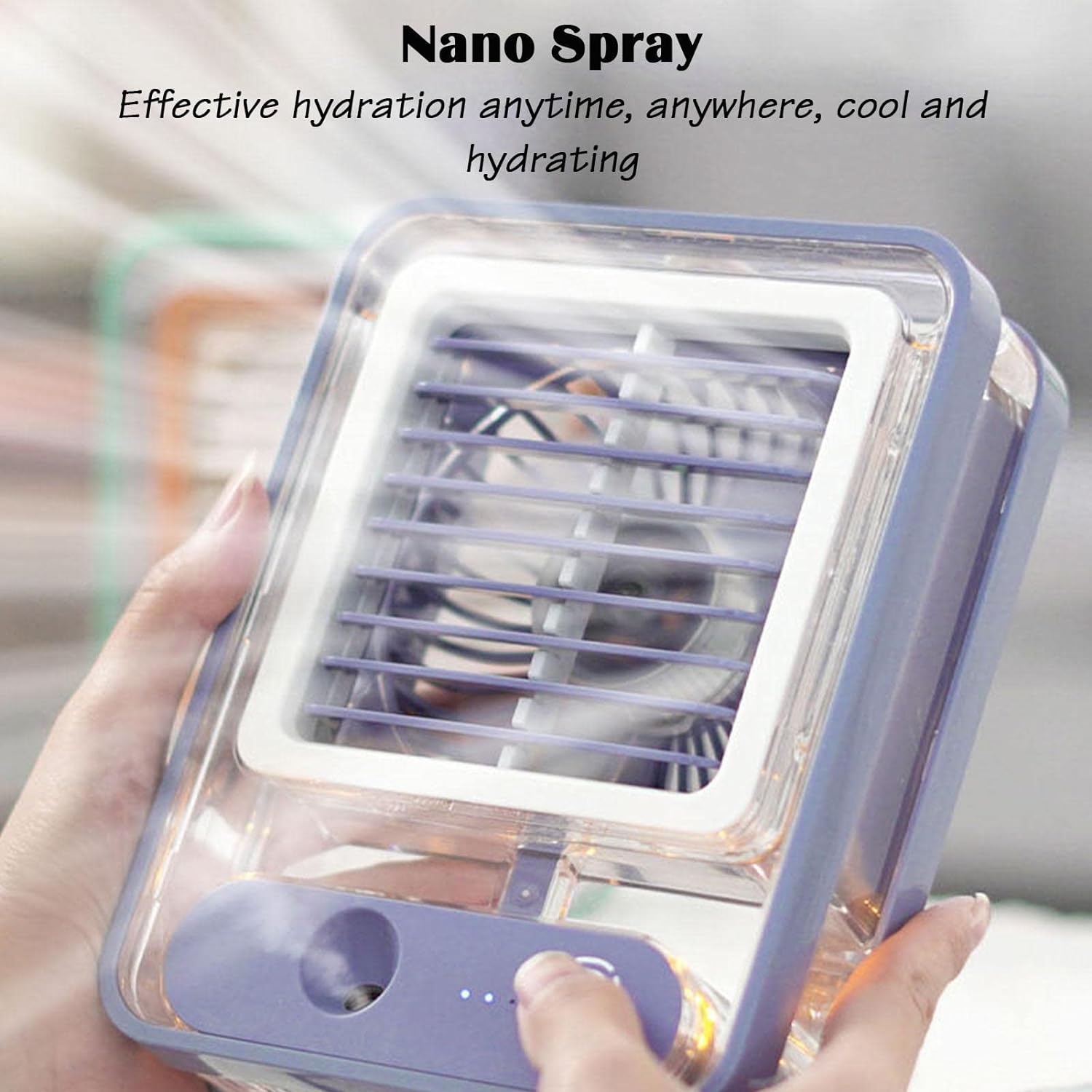 Portable mini air cooler with water spray - Saadiq.pk Pakistan