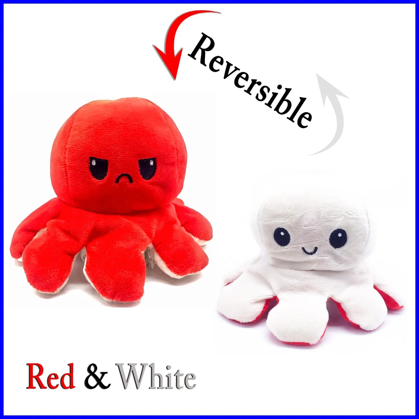 Reversible Octopus Plush Toy