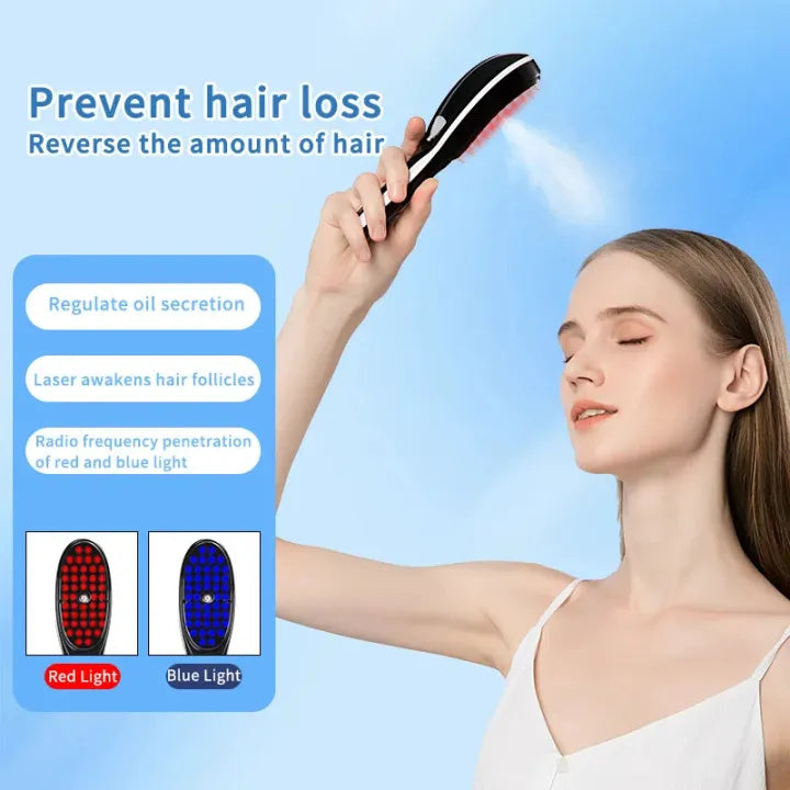 Hair growth massage comb with spray - Saadiq.pk