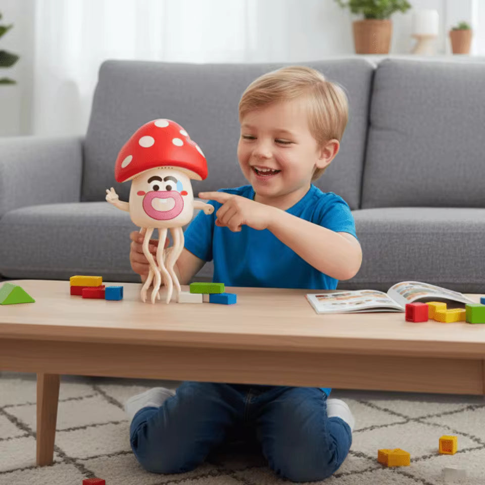 Dancing Mushroom Toy with Lights & Music | Crawling Baby Toy
