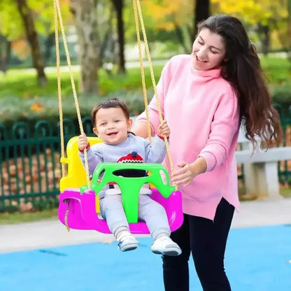 3-in-1 Kids Swing Seat – Adjustable Indoor & Outdoor Baby Swing with Safety Bar