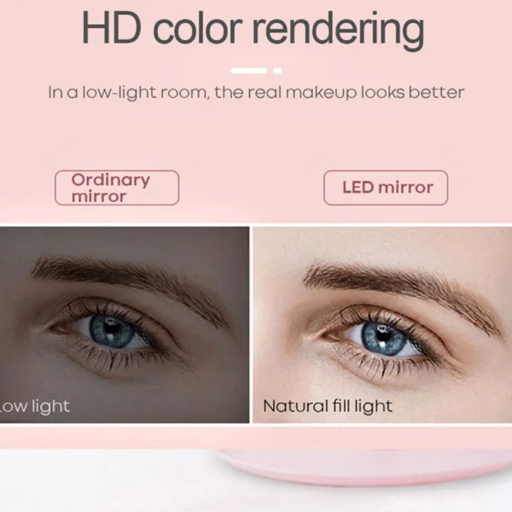 3-Mode LED Makeup Mirror with Touch Light