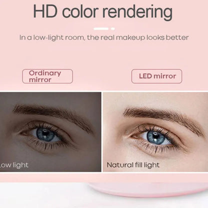 3-Mode LED Makeup Mirror with Touch Light