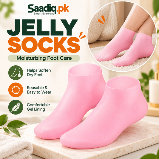 Moisturizing Jelly Socks for Dry Feet | Hydrating Gel Heel Socks for Cracked Heels, Rough Skin & Callus Repair