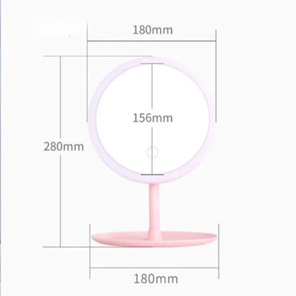 3-Mode LED Makeup Mirror with Touch Light