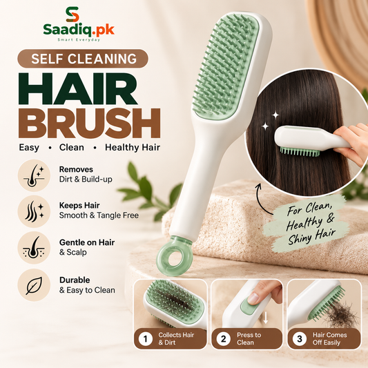 Self-Cleaning Hair Brush – Easy Detangling & Grooming