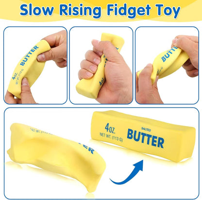Butter Squishy Toy | Soft Slow-Rising Butter Fidget Toy for Kids (1 BAR)