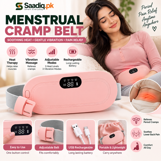 Heated Vibrating Waist Belt | Adjustable Warm Comfort Wrap for Women