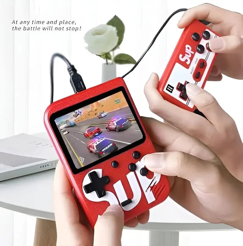 SUP Game Box 400 in 1 Retro Handheld Console – 3.0” Screen, Rechargeable Portable Gaming Device