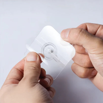 Drill-Free Wall Hanging Kit – 10 Strong Adhesive Hooks with Screw Design