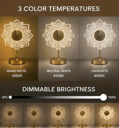 Flower LED Lamp – Rechargeable Luxury Table Light