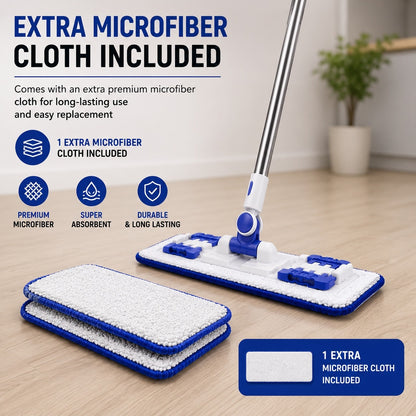 Adjustable Flat Microfiber Mop