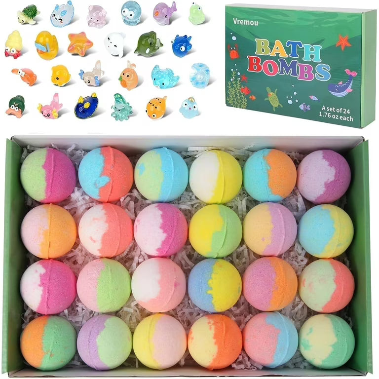 Bomb Gift Set with Surprise Toys – Colorful Fizzy Bath Bombs (1PC)