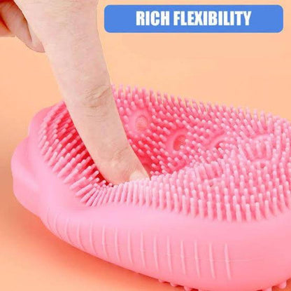 Silicone Bath Body Brush & Silicone Massage Bath Brush Combo Deal