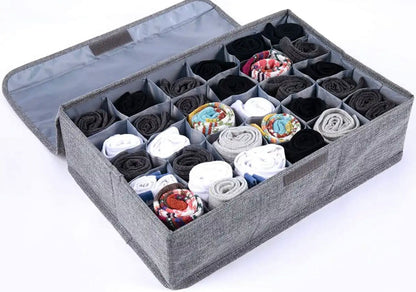 30-Grid Storage Box – Organizer for Underwear, Socks & Small Items