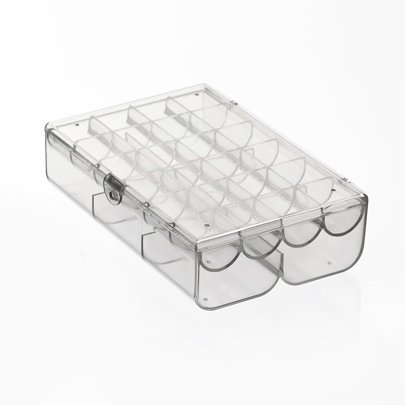 24 Grid Transparent Acrylic Jewelry Box Organizer