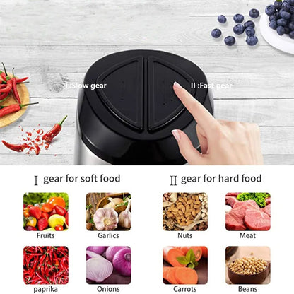 3L Food Processor – Stainless Steel Kitchen Mixer & Chopper
