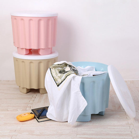 Toy Barrel Stool with Storage Box – Multipurpose Kids Furniture