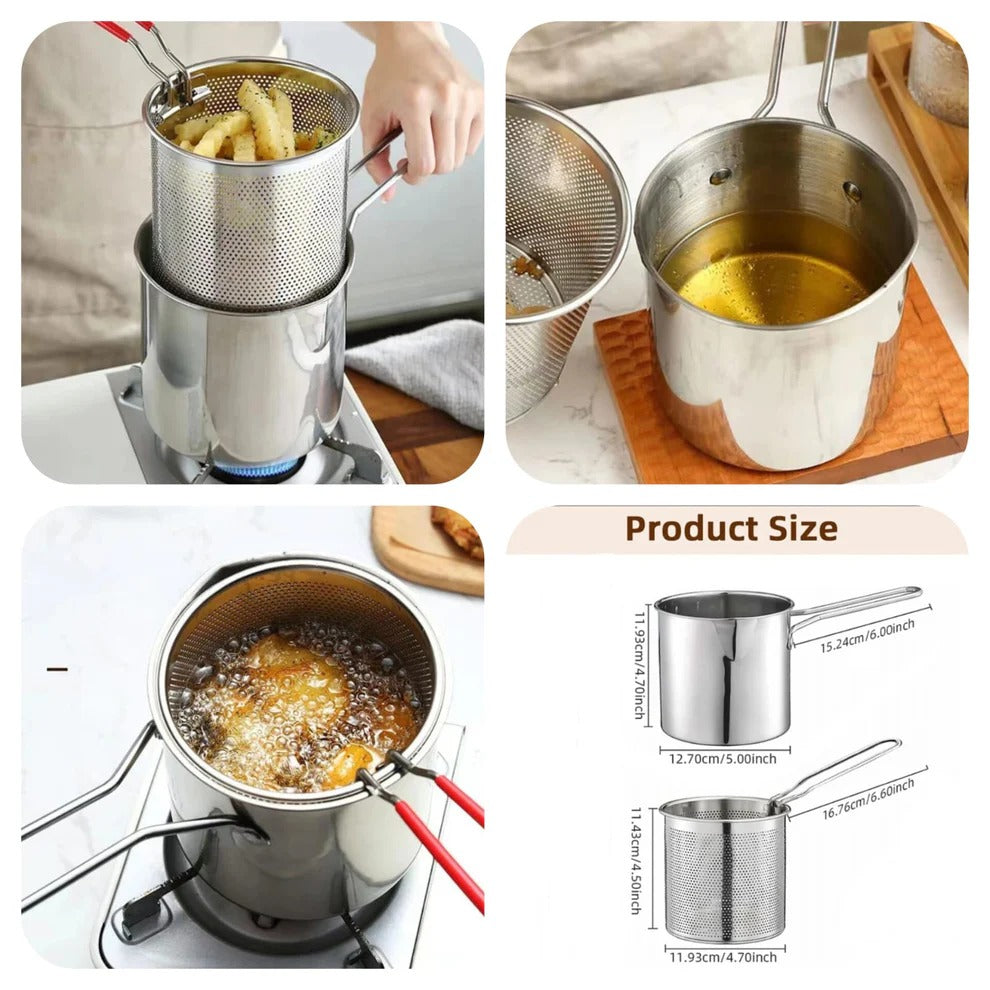 Stainless Steel Deep Frying Pot (Imported)