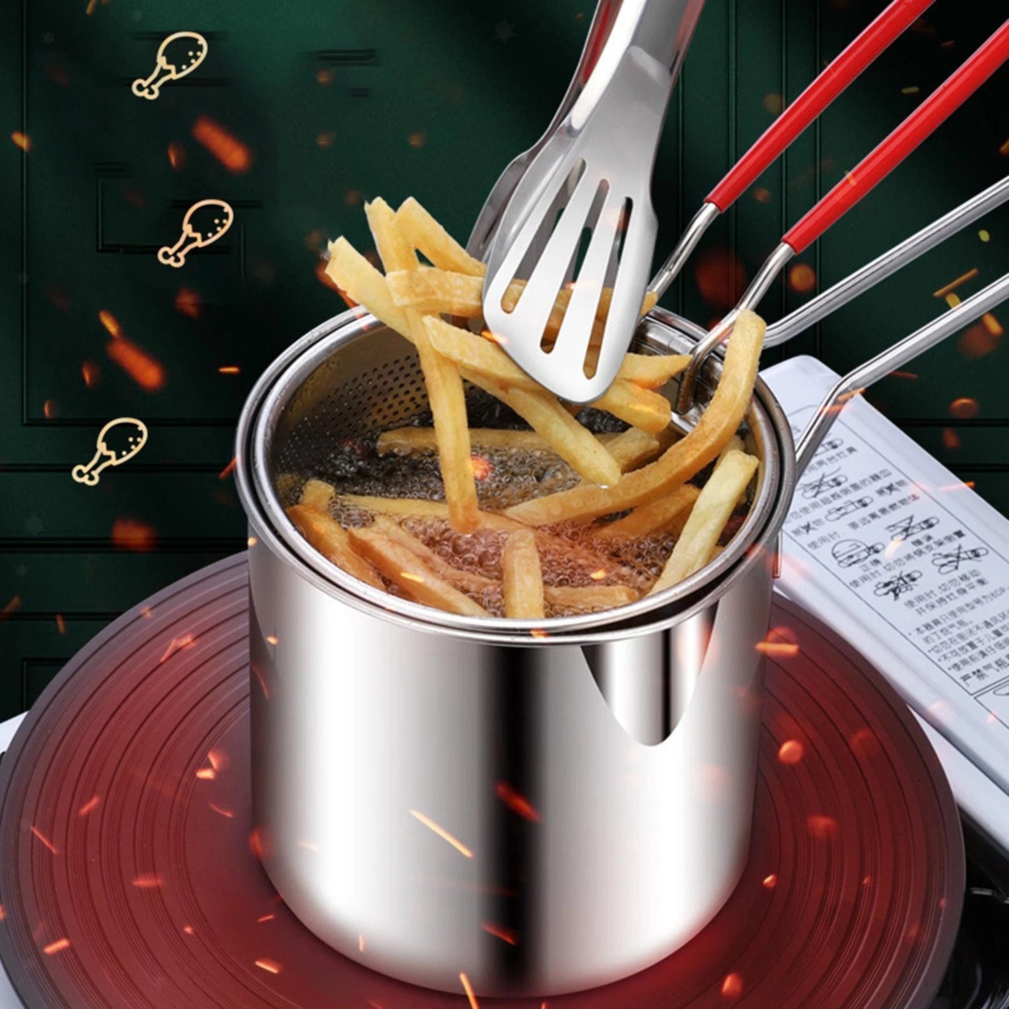 Stainless Steel Deep Frying Pot (Imported)