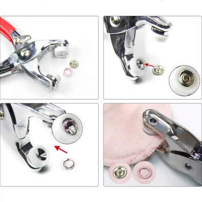 Pro Metal Snap Tool Set — 50 Buttons