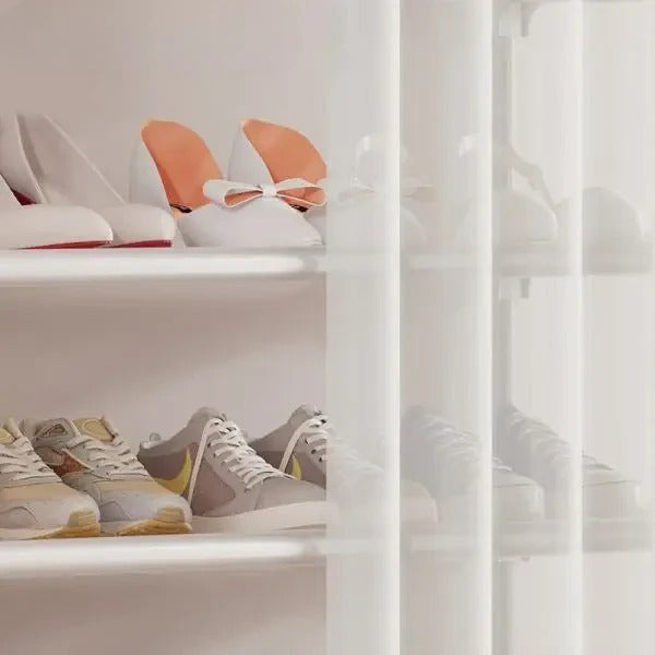 Premium Multi-Layer Shoe Rack with Dust Cover | Space Saving Shoe Organizer