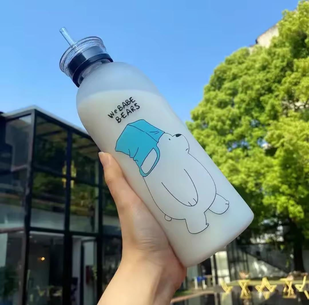 Frosted style water bottle - Saadiq.pk