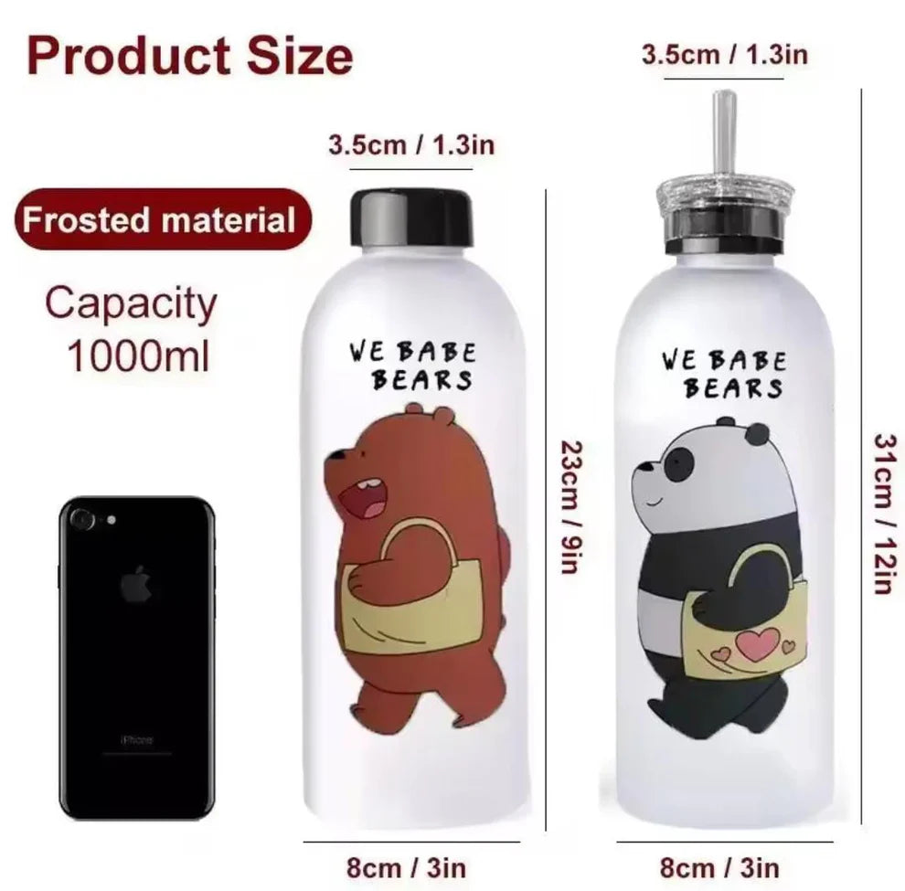 1 litre cute bear water bottle - buy in Pakistan