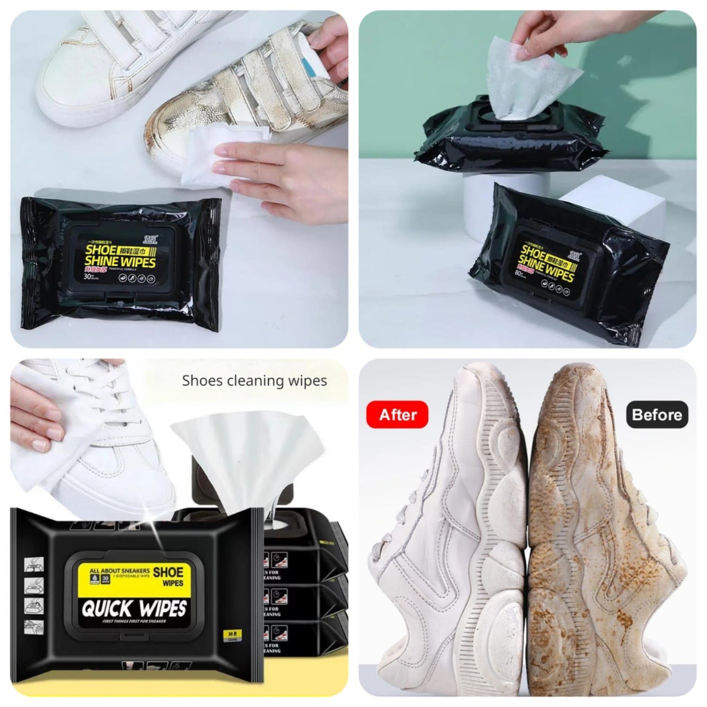 Disposable Shoes Cleaning Wipes Imported