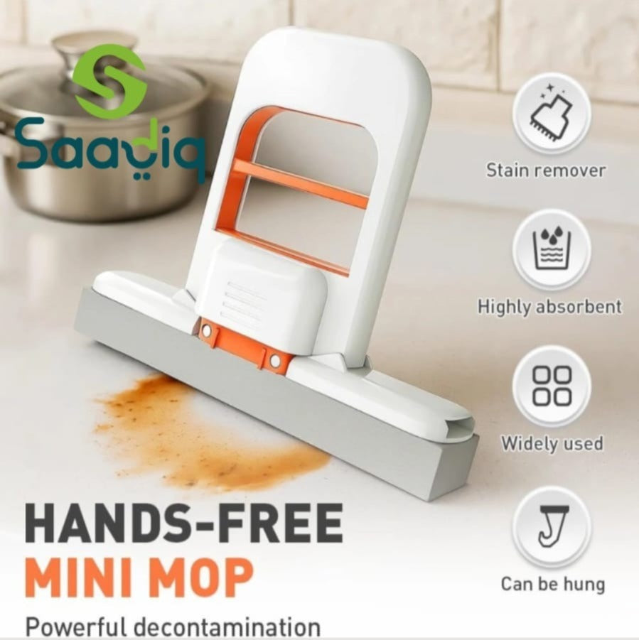 Portable Hands-Free Mini Floor Mop for Easy Cleaning