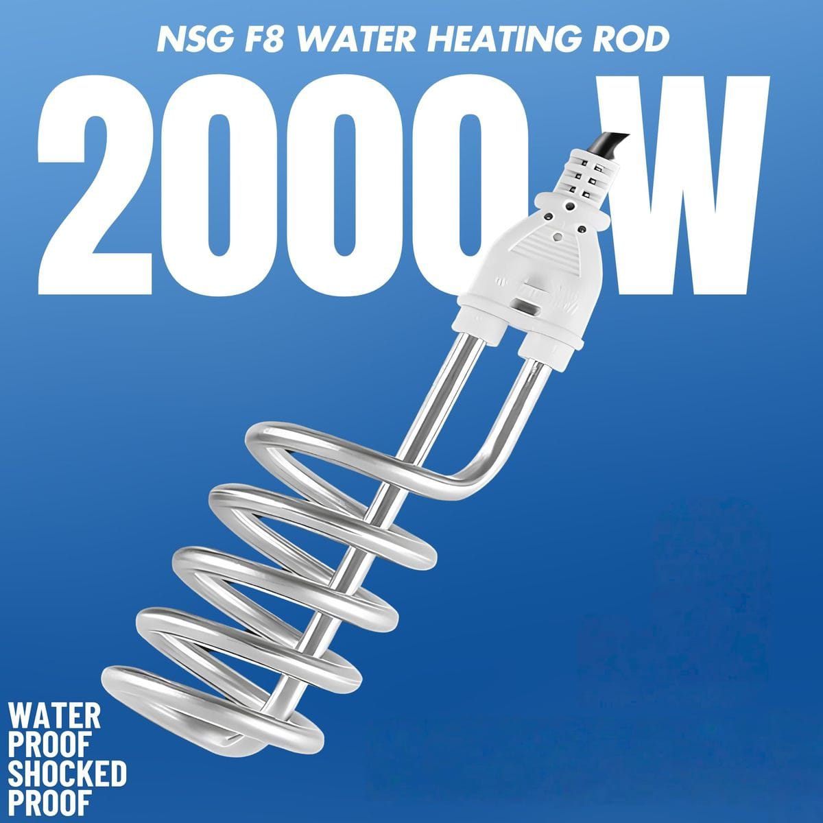 NSG SafeHeat Max – 2000W Electric Immersion Rod