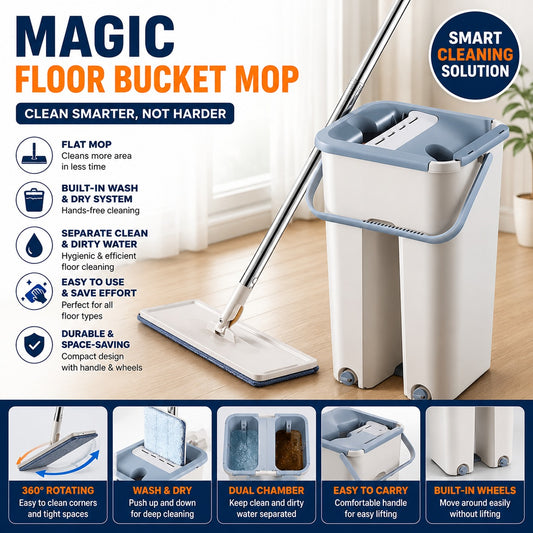 Magic Floor Bucket Mop