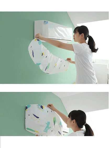 AC Dust Cover | Floral Printed Wall AC Protection Cover - PACK OF 3
