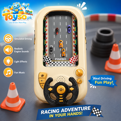 Kids Steering Wheel Driving Simulator Toy | Racing Game with Sounds & Lights