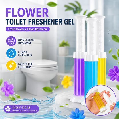 Flower Toilet Freshener Gel