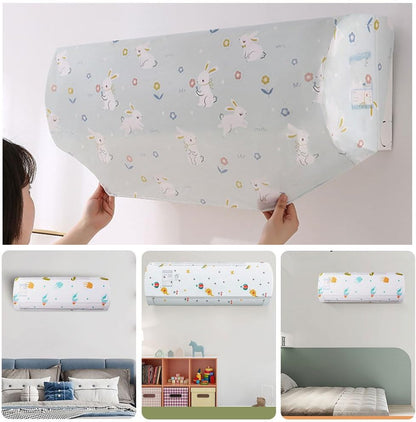 AC Dust Cover | Floral Printed Wall AC Protection Cover - PACK OF 3 - Saadiq.pk