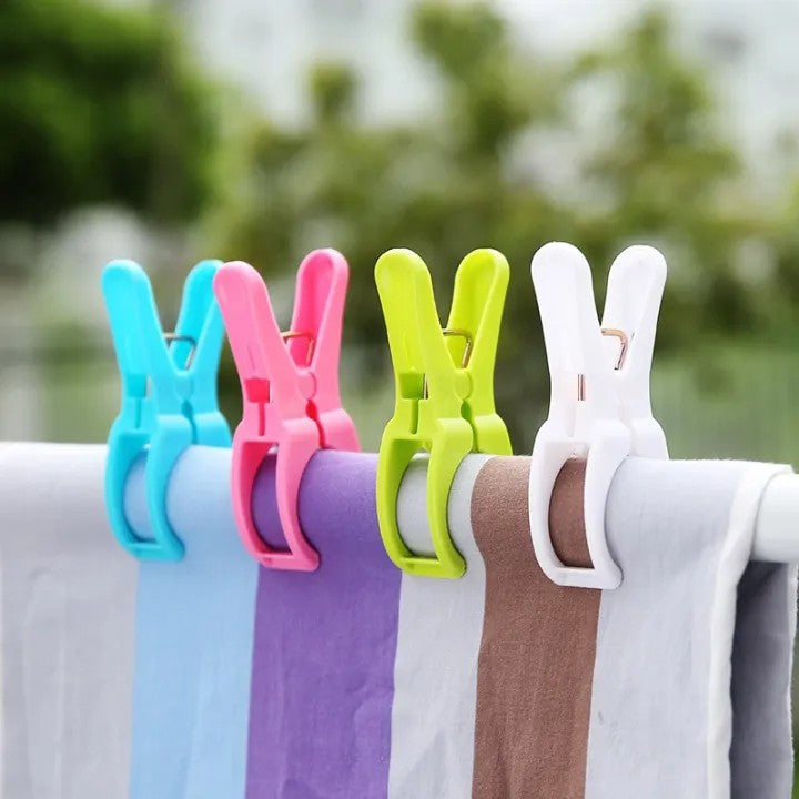 12pcs Clothespins Windproof Plastic Durable Clothes Pins Laundry Clips