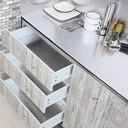 Aluminum Foil Roll 60x200cm – Self Adhesive, Oil & Waterproof Sticker - Saadiq.pk