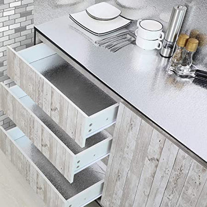 Aluminum Foil Roll 60x200cm – Self Adhesive, Oil & Waterproof Sticker - Saadiq.pk